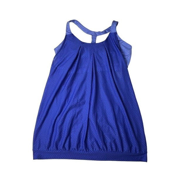Cabi Racerback Tank Cobalt Blue Women’s Mesh Shirt Two In One Bra Size Small M - Picture 7 of 7